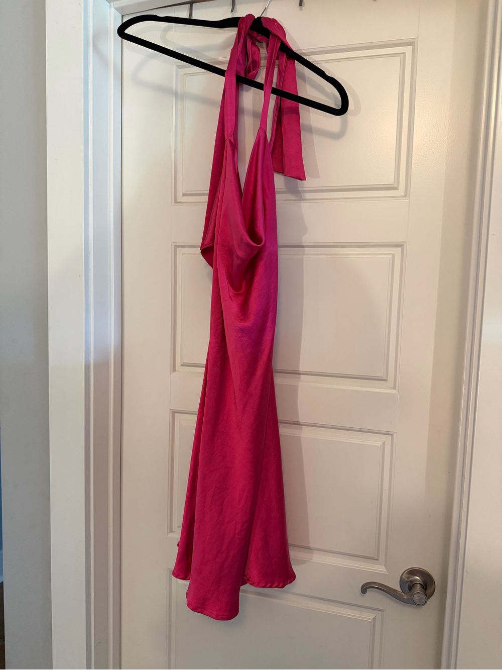 Altar’d State Satin Halter Cowl Neck Mini Dress